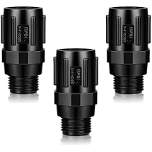 Tondiamo 3 Pcs 15 PSI Drip Irrigation Pressure Regulator, 3/4" Female Hose Thread x 3/4" Male Hose Thread Pressure Reducer Low Flow Valve for Garden Drip Irrigation Parts Emitters System