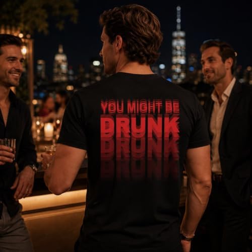 ANDUVU You Might Be Drunk Graphic T-Shirt, Funny Drinking Shirt, Unisex Cotton Tee — view 6