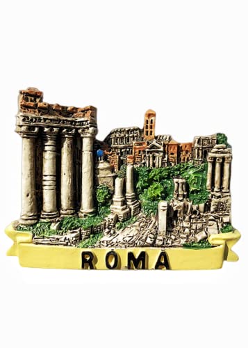 Imán refrigerador Roma Italy souvenir artesanal miniatura 1