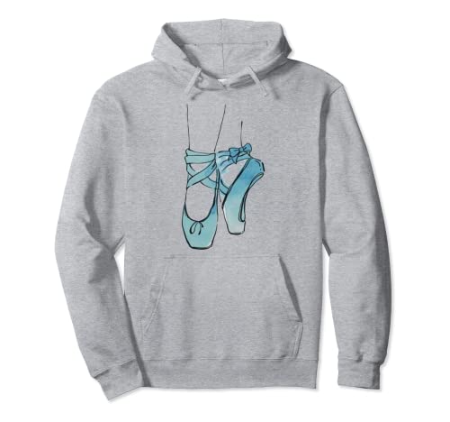 Camiseta de bailarina de ballet Pointe Shoe Ballerina Dancing Barre Sudadera con Capucha
