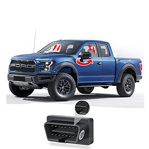 Forten Kingdom OBD Car Auto Window Close Open Rear View Side Mirror fold Unfold System Kit Module Device for Ford Raptor F150 2018-2020 Accessories