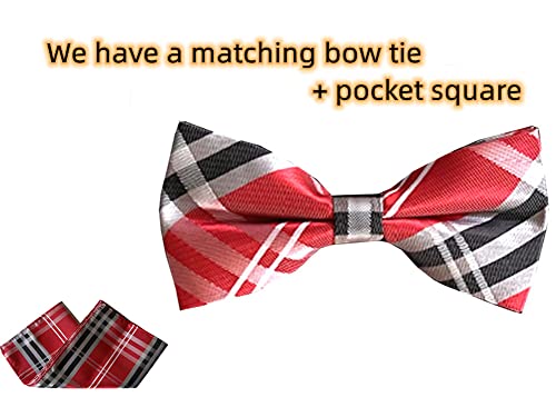 Triple M Plus Men's Red With Black And Gray Color Argyle Golf Over Calf Socks #TOP2