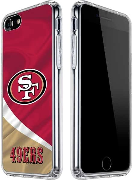 Skinit Clear Phone Case Compatible with iPhone SE (2nd & 3rd Gen) - Officially Licensed NFL San Francisco 49ers Design