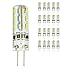 Produktbild Mengjay 20er Pack 2W G4 LED Lampen, Ersatz für 15W Halogenlampen, 180lm, Kaltweiß, 6000K, MR11 LED Dekorative Leuchten, LED Birnen, LED Leuchtmittel DC 12V,