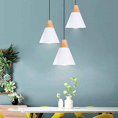 Lámpara colgante nórdica Dearón para renovar la luz de tu salón o isla con base E26 3