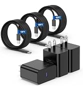 3Pack 25W Super Fast Charger Type C 10FT, USB C Android Phone Charger Fast Charging Block with Er...