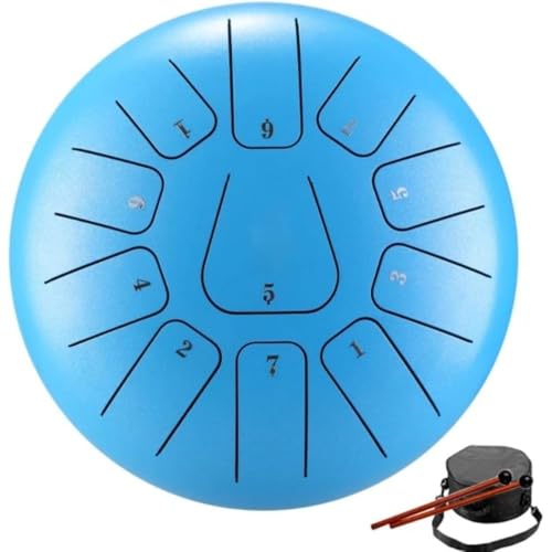Steel Tongue Drum 8" 11 Notes F Key Handpan Style Percussion