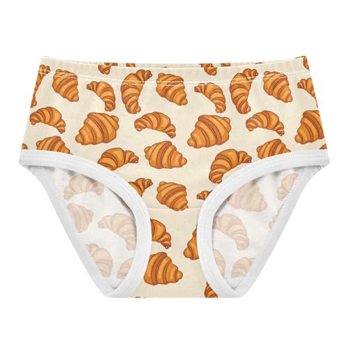 Girls' Underwear Croissant Bread Cotton Stretch Comfort Toddler Panties