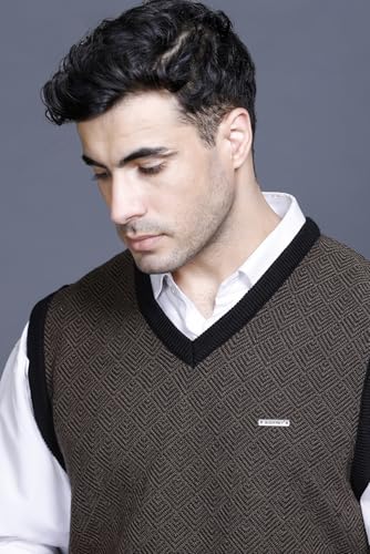 Image of GODFREY Half Sweater for Man Winter Pullover - Sleeveless Men Sweaters