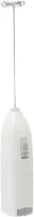 LYOR - Mini Mixer Misturador Elétrico para Bebidas - Inox e Plástico Branco - Eficiente e Compacto para Batidas e Misturas Rápidas