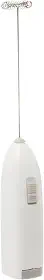 LYOR - Mini Mixer Misturador Elétrico para Bebidas - Inox e Plástico Branco - Eficiente e Compacto para Batidas e Misturas Rápidas