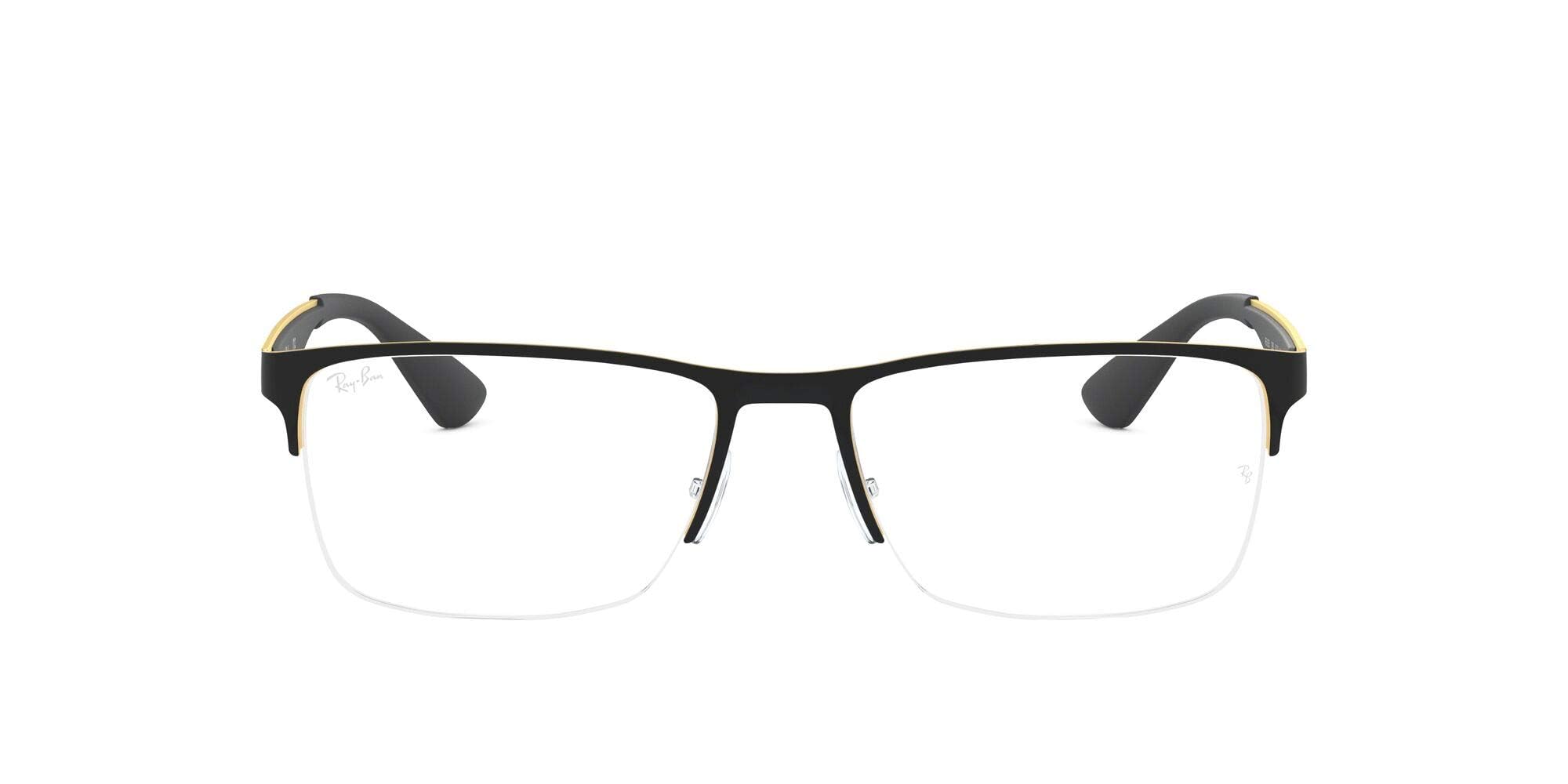 Unisex Rx6335 Rectangular Prescription Eyeglass Frames