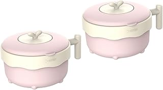 SAFIGLE 2 Peças Tigelas De Sucção Para Bebê Placas De Sucção Para Comida De Bebê Servindo Tigela Utensílios De Mesa Para Bebê Tigela De Alimentação Infantil Tigela De Sucção De Aço