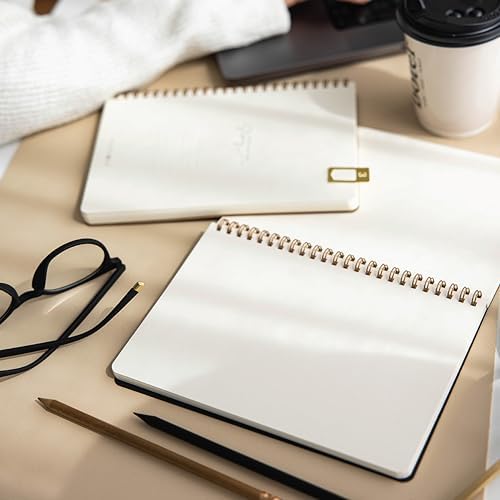 A5 Kraft Karton Kapak 70 Yaprak 110 gram Düz Çizgisiz Not Defteri - Görsel 4