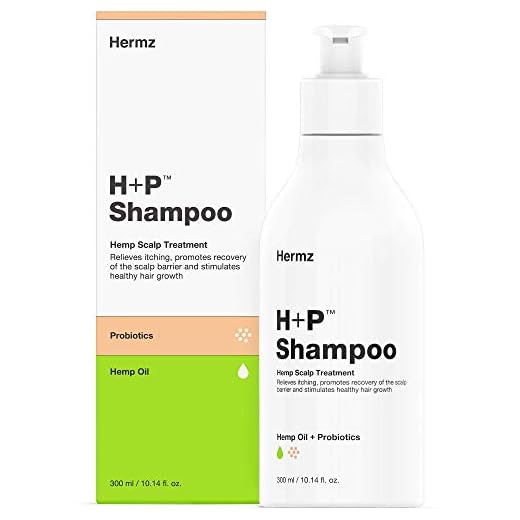 Hermz H+P Antimikrobiell närande hårbotten psoriasis schampo: Hampa, probiotika och salicylsyra - djupt närande behandling av seborrhoeisk dermatit och psoriasis - terapeutiskt schampo
