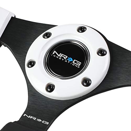Nrg Innovations Rst-001Wt Reinforced Steering Wheel (320Mm Sport Steering Wheelwith White Trim) #TOP1