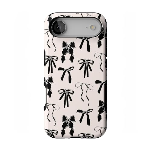Casely iPhone 17 Air Case | Goth Girlie | Black Bows | Bold Protective Design | Compatible with MagSafe