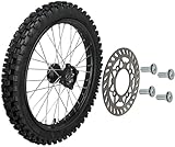 14 inch Front Rim Wheel 60/100-14 Tire Assembly for Apollo DB RFZ SSR 110cc 125cc XR CRF DB KLX125 KX85 TD-125 Dirt Pit Bike Tao Tao BD14 with 15mm Axles Includes Brake Rotor (14 inch)