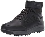 Skechers Men's Torque Brogan Relaxed Fit Winter Golf Boots Shoe, Black, 12.5