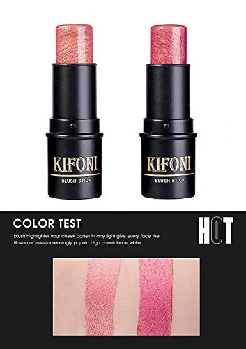Sumeitang 4 Pcs Cruelty-Free Waterproof Highlighter Makeup Sticks Shimmer Illuminator and Blush Stick Face Contour Cosmetics Set Easy To Use Blends Effortlessly