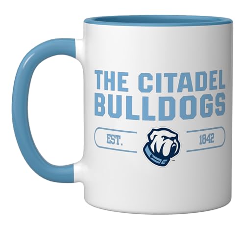 Taza Cerámica NCAA The Citadel Bulldogs 11 oz Azul/Blanco miniatura 1