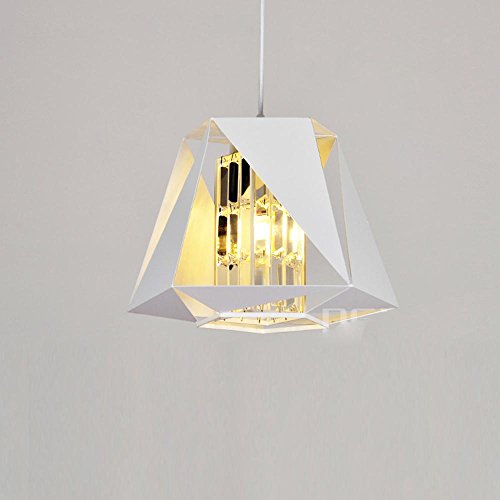 Lustre suspension cristal G4 plafonnier blanc réglable table salle à manger