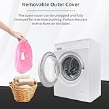 EasyStar Ohr-Piercing-Kissen mit abnehmbarem Kissenbezug, verstellbare Polsterung, Seitenschläferkissen, Donut-Form, 29 x 29 cm, schützt Ihre Ohren und sorgt für einen guten Schlaf