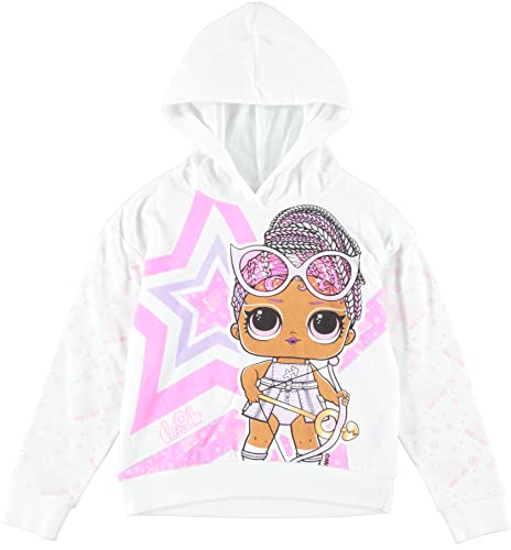 L.o.l. Surprise! Oversized Jumbo Pullover Hoodie And Jogger Clothing Set - Sizes 4-20 (14-16) White #TOP1
