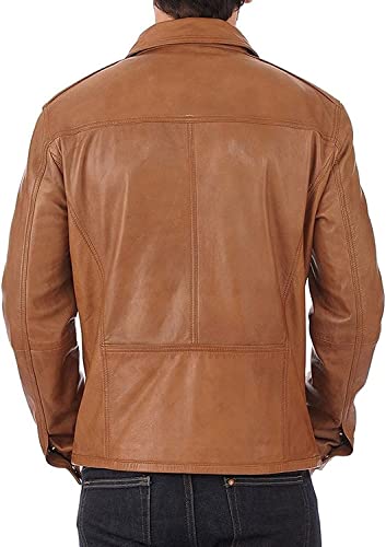 Real Lambskin Classic Leather Jacket | Genuine Leather Biker Jacket men2