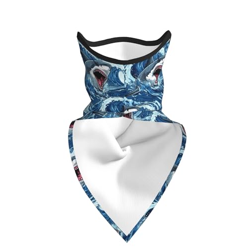Pañuelo para el cuello cubreboca de malla transpirable para esquí, pesca, senderismo y ciclismo miniatura 3