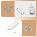 8 sztuk butelek z płynem 30 ml, butelki z kroplomierzem, puste butelki z tworzywa sztucznego, butelki dozujące, butelki plastikowe, z pokrywką, nadają się do oleju, farby, kleju i innych płynów