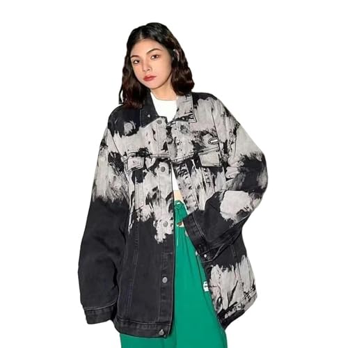 Veste d'automne pour femmes coupe rétro hip hop denim stylé
