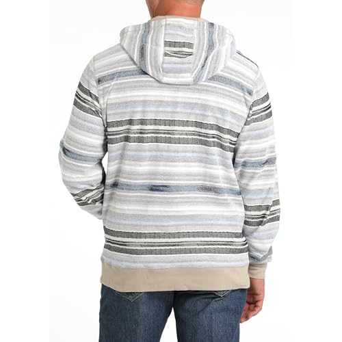 Cinch Men's French Terry Striped Hoodie3