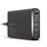 Omars 5-Port USB C Ladegerät 60W, 1 Port mit 30W Power Delivery für MacBook Pro, iPad Pro, 4 Ports...