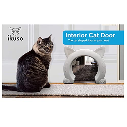 ikuso Indoor Cat Door, Cat Door for Interior Door, Pet Doors for Cat, Kitties and Kittens - Image 8