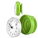 TOPINCN Badezimmer Dusche Küche Uhr Timer Wand Fenster Spiegel Badewanne Dusche Uhr wasserdichte Absaugung Badezimmerzubehör(Grün)