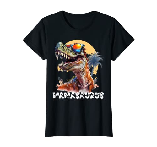 Mamasaurus T rex Dinosaur Funny Mama Saurus Mother's Family T-Shirt