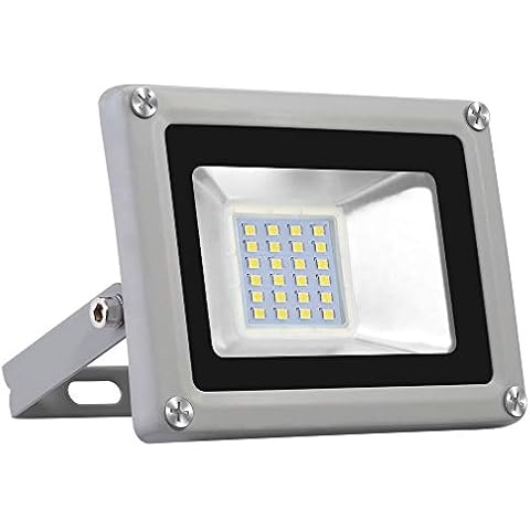 KOKOMALL LED Floodlight,20W 6000-6500K Cool White Adjustable Waterproof Outdor Led Lights,Outdoor Security Lighting for Playground,Garden,Garage,Parking Lot,Park,Street,Driveway,Warehouse,Factory Cover