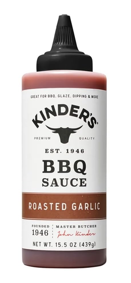 Kinder's Marinades, BBQ, Dipping & Wing Sauces - 2 bottles (Roasted Garlic 15.5oz)