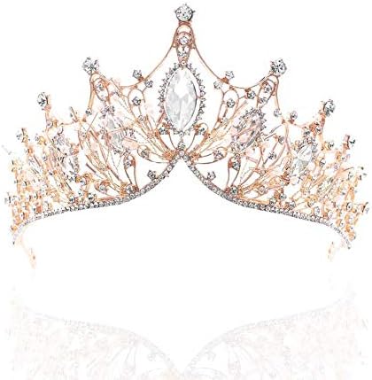 FRCOLOR Diadème De Mariage De Luxe Pour Femme Avec Strass Argentés