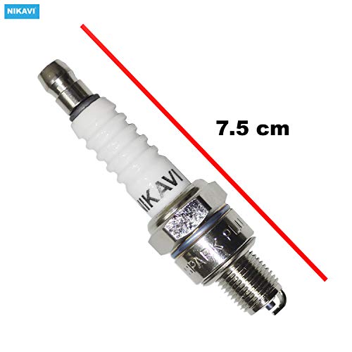 Image of NIKAVI SP01 10 Pack Spark Plug Compatible for Honda Activa, Deo /TVS Pep, Wego, Jupiter.
