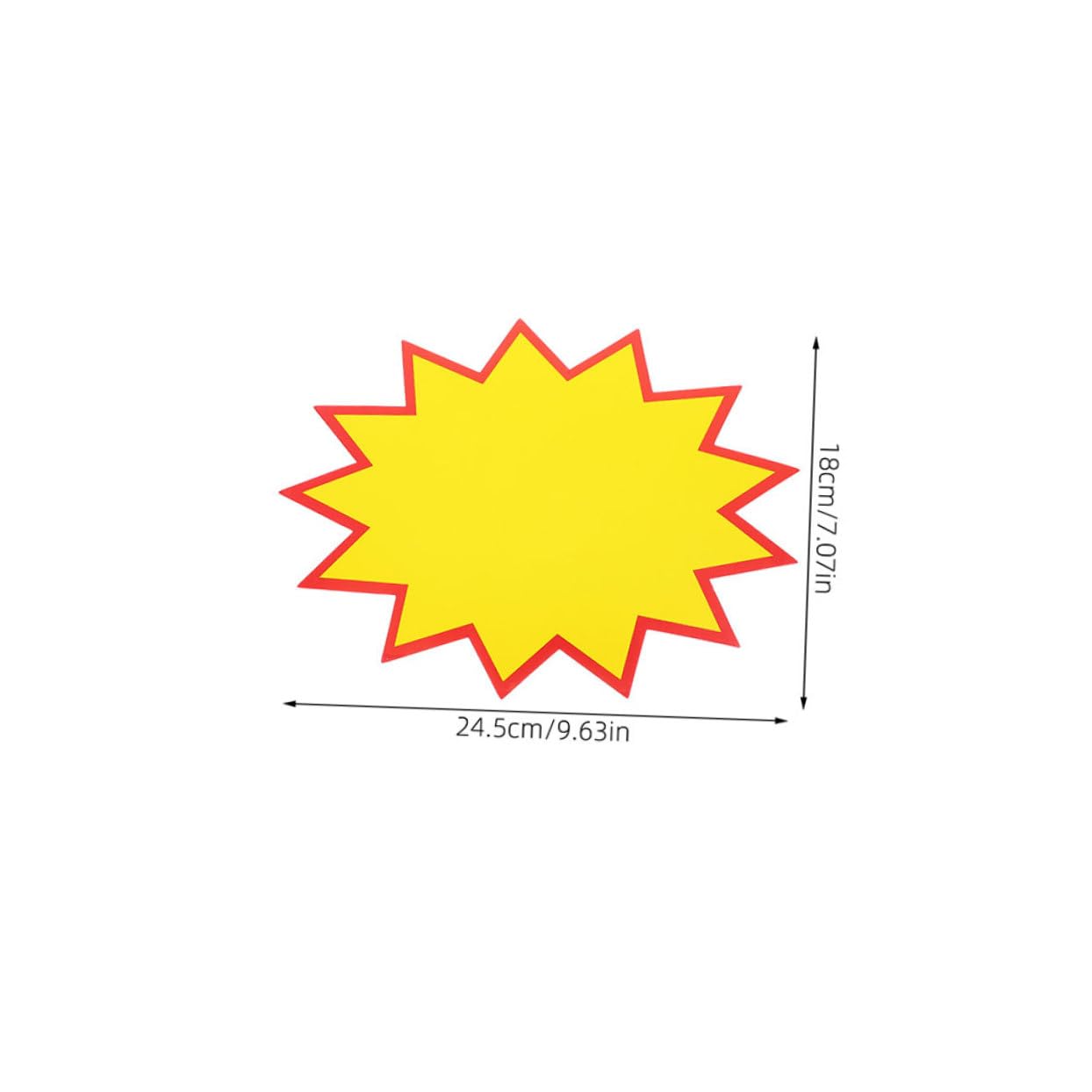 GALPADA 200pezzi Cartellini Dei Prezzi Al Dettaglio Forma Stella Vuota Grandi in Carta Per Forniture Da Supermercato Cartellini Per Negozi Per Contrassegnare i Prezzi