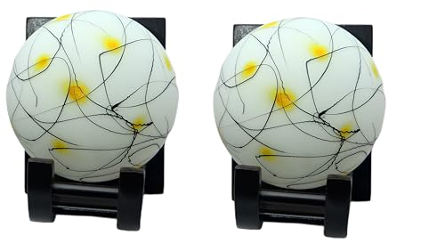 Image of Traditional Indoor Wall Light Wall Lamp Wood Light for Home Decoration,Living Room,Indoor Outdoor (Brown) Globe Shape Wooden 5 to 80 Watts E27 Holder(Bulb not Included) Pack of 2