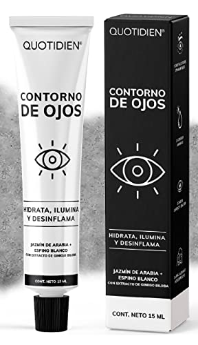 Cuidado Facial, Beauty Contorno de Ojos en Gel-Hidratación y luminosidad- Atenúa Líneas de Expresión - Refresca y energiza tus ojos- Ligero y Rápida absorción- Sin fragancia-Sin...