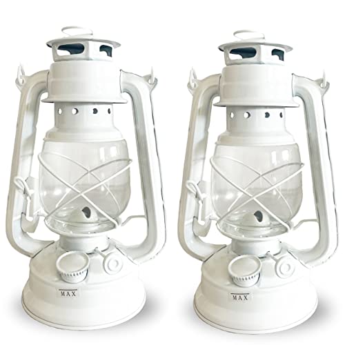 Petroleumlampe für Innenräume 2er Set - Nostalgische Strumlaterne