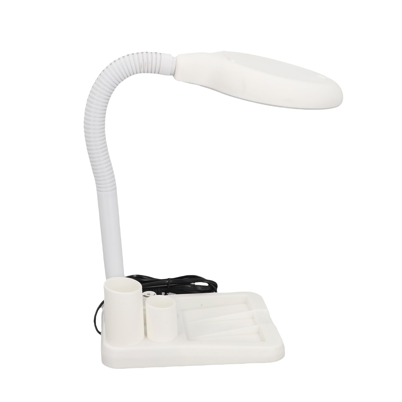 Loupe à LED avec Lumière, Loupe 5X 10X avec 36 Lumières LED Lampe de Table en Verre Grossissant Réglable pour un Travail Rapproché Blanc(blanche)