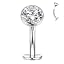 Style1:Silver+Clear CZ