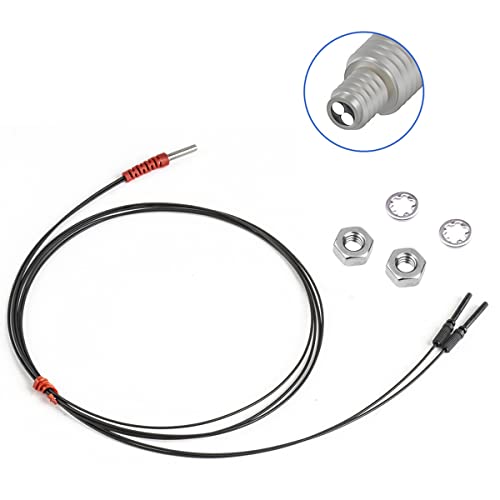 ZEFOXETO Diffuse Reflective Digital Fiber Optic, Opposite Fiber Optic Sensor, Diffuse Optical Fiber Probe Sensor Cable Line- for Power Systems Railway Monitoring FRS-310 M3