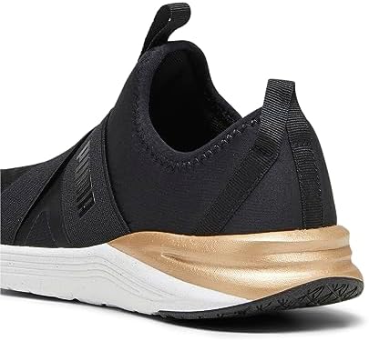 PUMA Women's BETTER FOAM PROWL SLIP-ON MOLTEN METALS Sneaker, PUMA Black-PUMA Gold-Ash Gray, 5.5 | Image 2