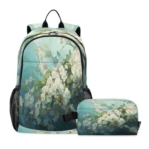 Sac à dos à fleurs aquarelle pour éviter d'écraser le goûter des enfants
